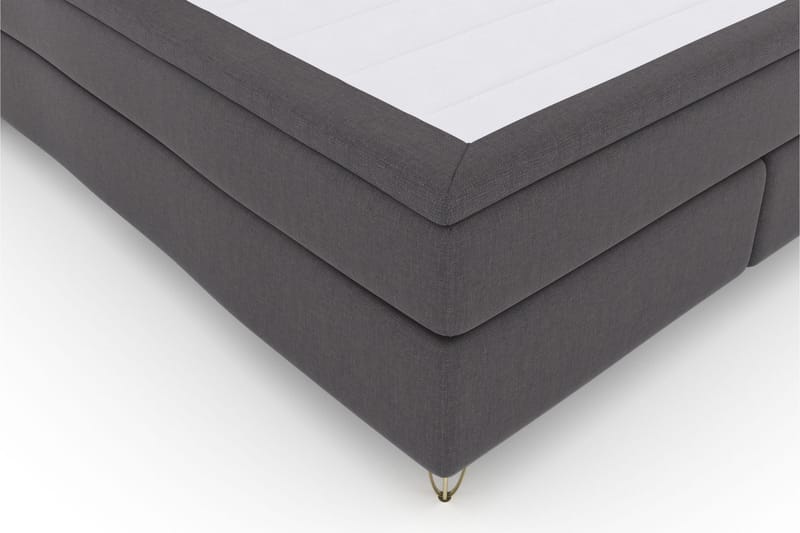 Sänkypaketti Choice No 4 160x200 Kova/Medium - T.harmaa/V-malli Metallijalat - Huonekalut - Sänky - Jenkkisängyt