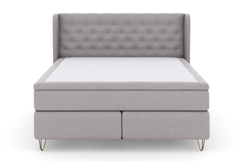 Sänkypaketti Choice No 4 160x200 Kova/Medium - V.harmaa/V-Malli Metallijalat - Huonekalut - Sänky - Jenkkisängyt
