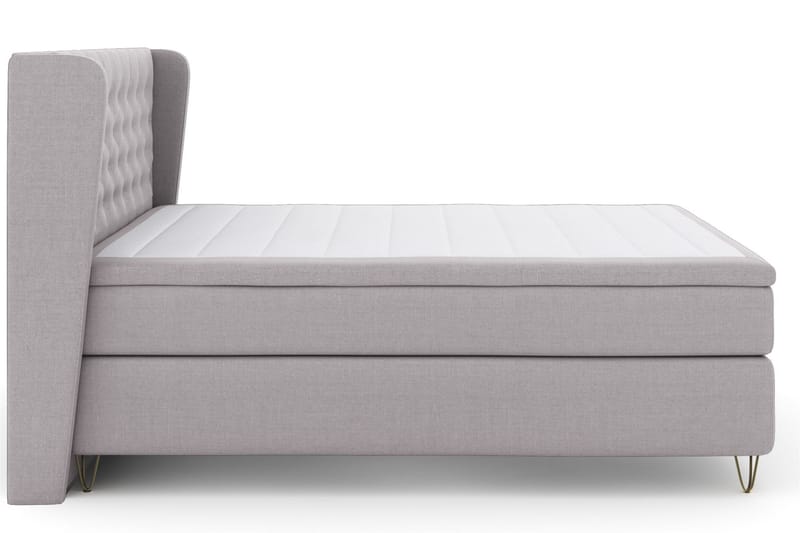 Sänkypaketti Choice No 4 160x200 Kova/Medium - V.harmaa/V-Malli Metallijalat - Huonekalut - Sänky - Jenkkisängyt