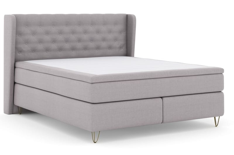 Sänkypaketti Choice No 4 160x200 Kova/Medium - V.harmaa/V-Malli Metallijalat - Huonekalut - Sänky - Jenkkisängyt