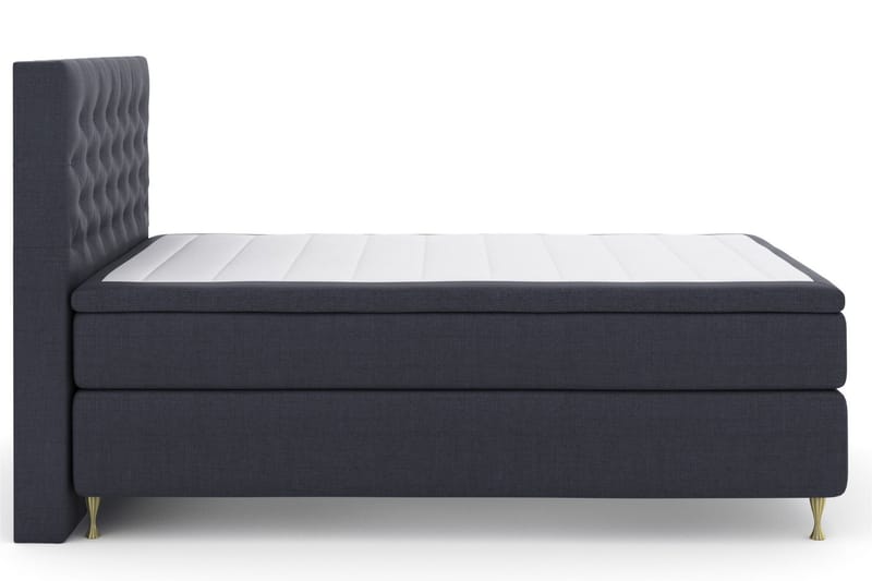 Sänkypaketti Choice No 4 160x200 Medium - Sininen/Kulta Jalat - Huonekalut - Sänky - Jenkkisängyt