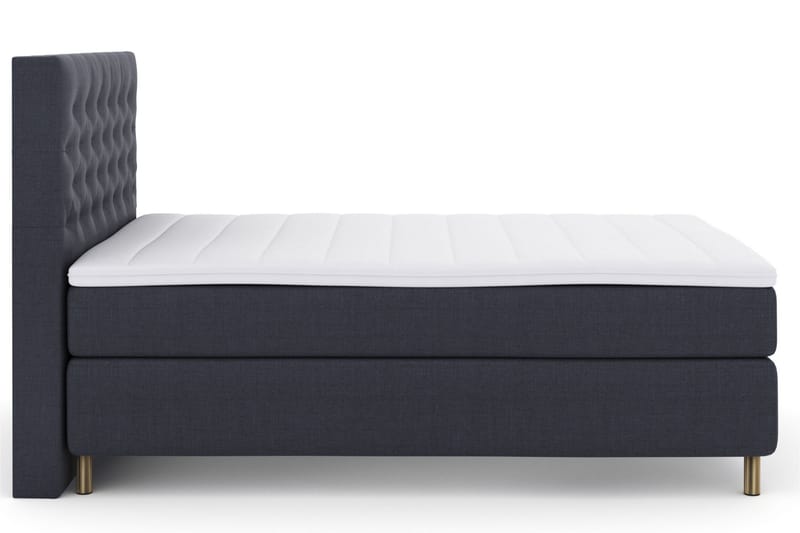 Sänkypaketti Choice No 4 160x200 Medium - Sininen/Kuparijalat - Huonekalut - Sänky - Jenkkisängyt