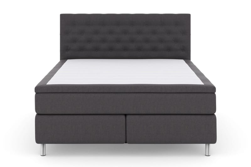 Sänkypaketti Choice No 4 160x200 Medium - Tummanharmaa/Metallijalat - Huonekalut - Sänky - Jenkkisängyt