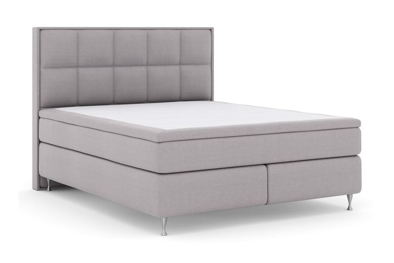 Sänkypaketti Choice No 4 160x200 Medium - Vaaleanharmaa/Hopeajalat - Huonekalut - Sänky - Jenkkisängyt