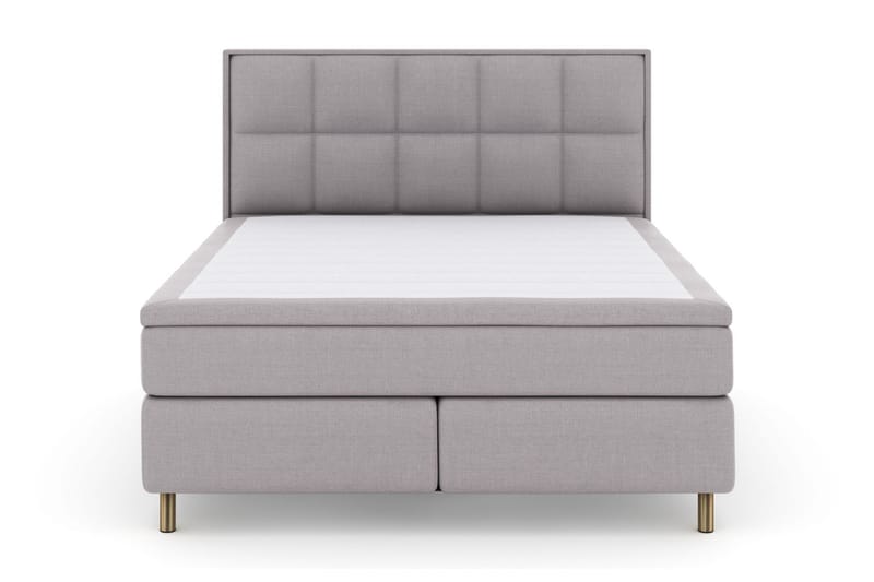 Sänkypaketti Choice No 4 160x200 Medium - Vaaleanharmaa/Kuparijalat - Huonekalut - Sänky - Jenkkisängyt