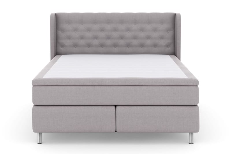 Sänkypaketti Choice No 4 160x200 Medium - Vaaleanharmaa/Metallijalat - Huonekalut - Sänky - Jenkkisängyt
