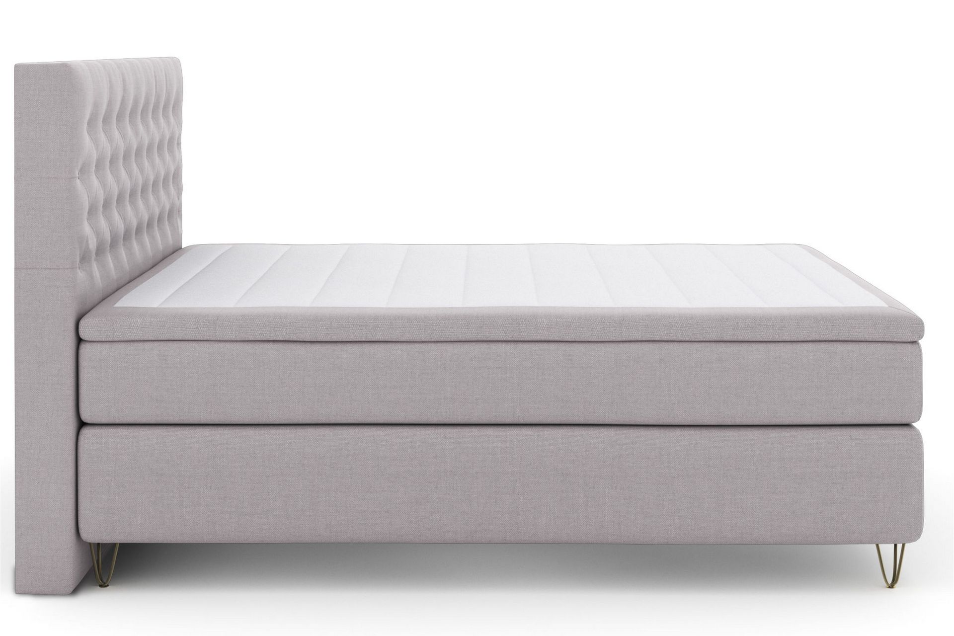 Sänkypaketti Choice No 4 160x200 Medium - V.harmaa/V-Malli Metallijalat - Huonekalut - Sänky - Jenkkisängyt