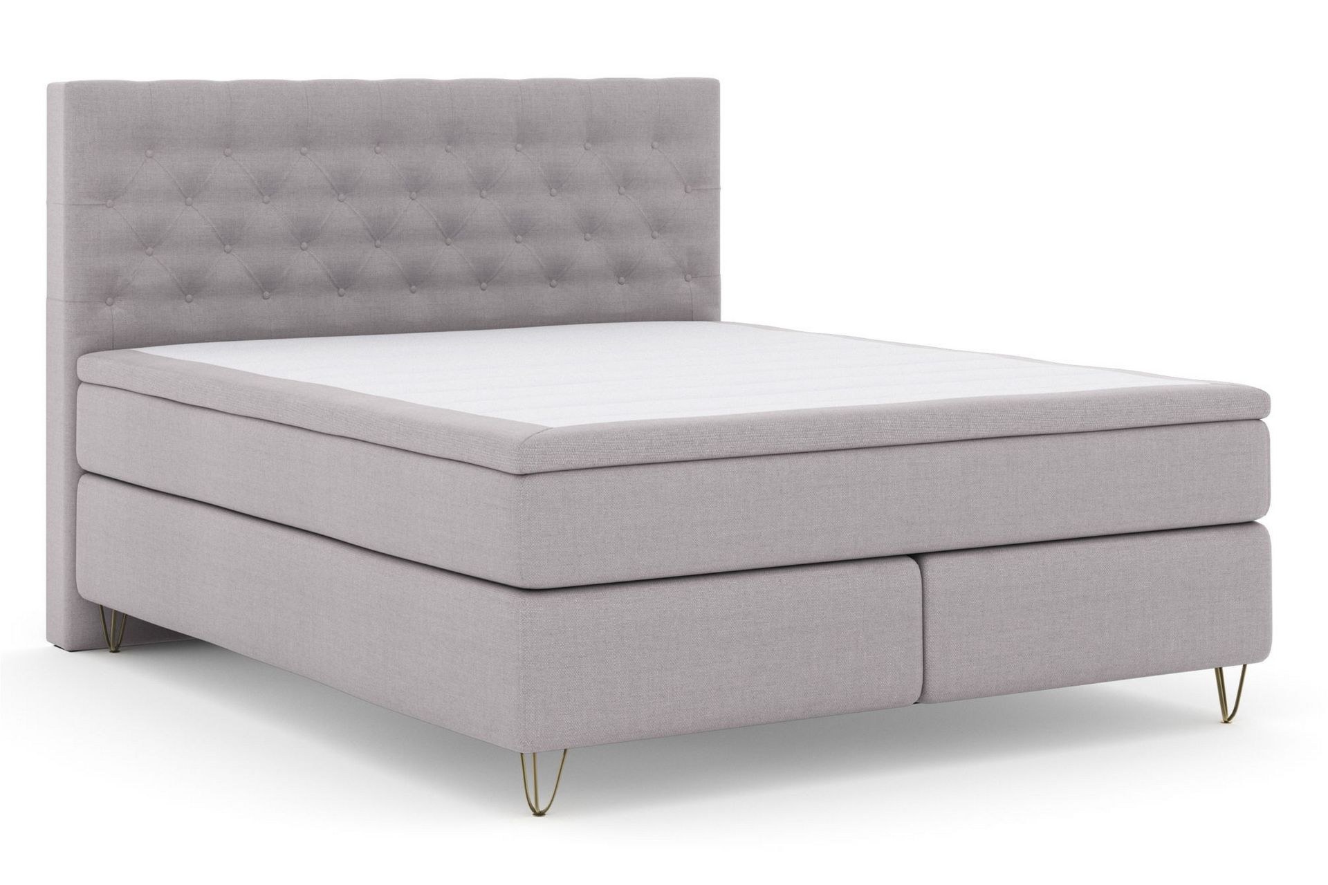 Sänkypaketti Choice No 4 160x200 Medium - V.harmaa/V-Malli Metallijalat - Huonekalut - Sänky - Jenkkisängyt