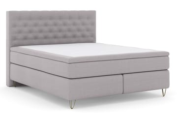 Sänkypaketti Choice No 4 160x200 Medium - V.harmaa/V-Malli Metallijalat - Huonekalut - Sänky - Jenkkisängyt