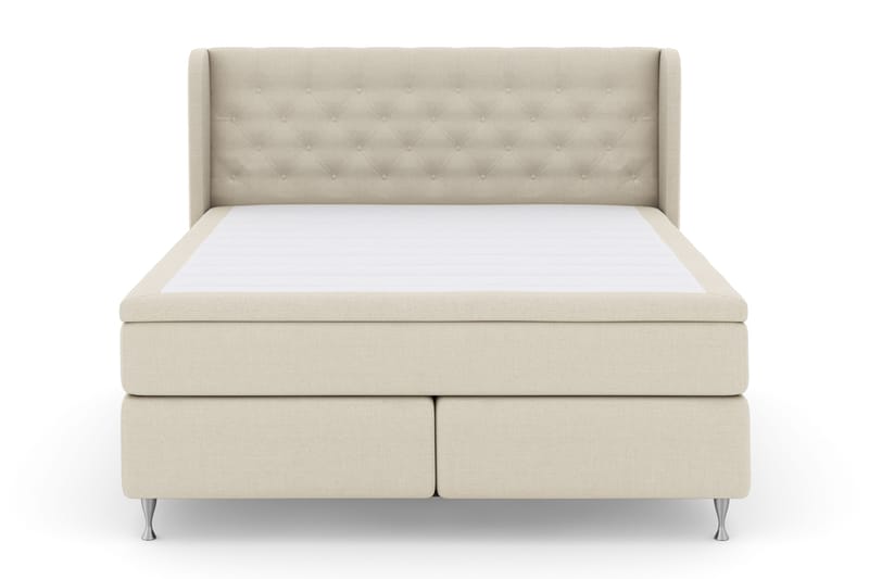Sänkypaketti Choice No 4 180x200 Kova - Beige/Hopeajalat - Huonekalut - Sänky - Jenkkisängyt