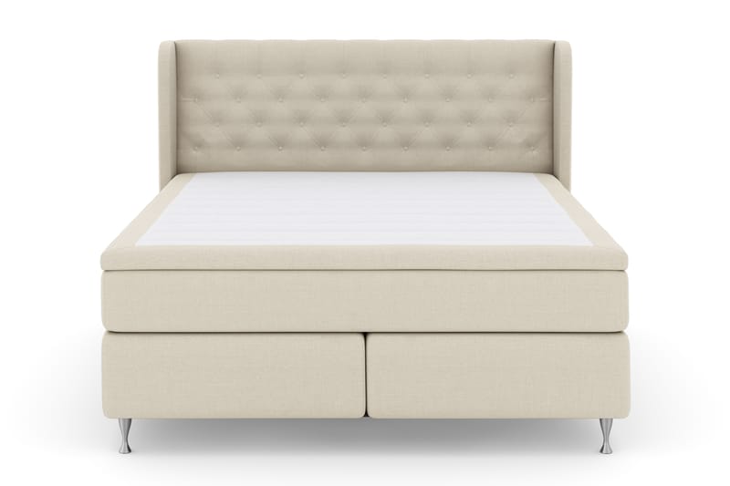 Sänkypaketti Choice No 4 180x200 Kova - Beige/Hopeajalat - Huonekalut - Sänky - Jenkkisängyt