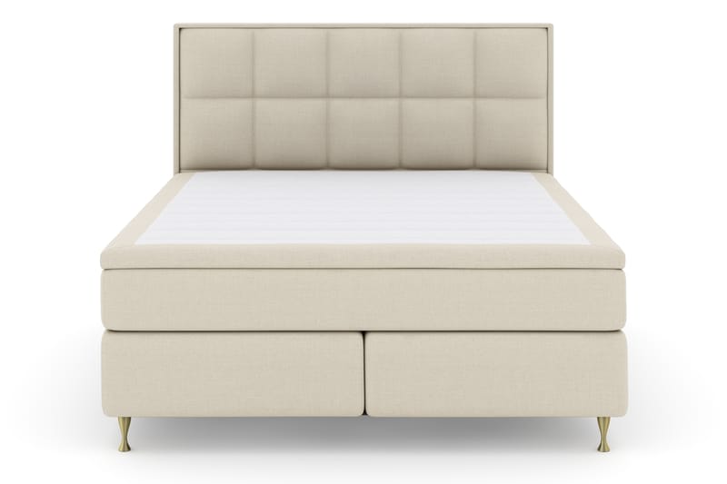 Sänkypaketti Choice No 4 180x200 Kova - Beige/Kulta Jalat - Huonekalut - Sänky - Jenkkisängyt