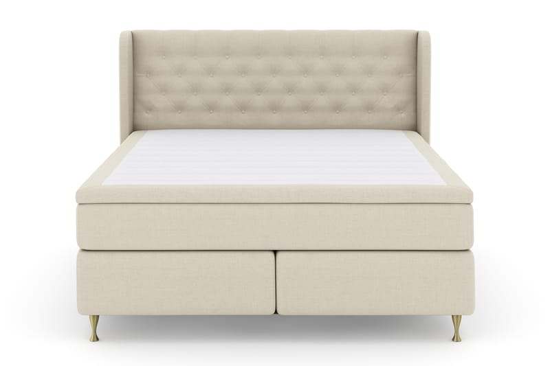 Sänkypaketti Choice No 4 180x200 Kova - Beige/Kulta Jalat - Huonekalut - Sänky - Jenkkisängyt