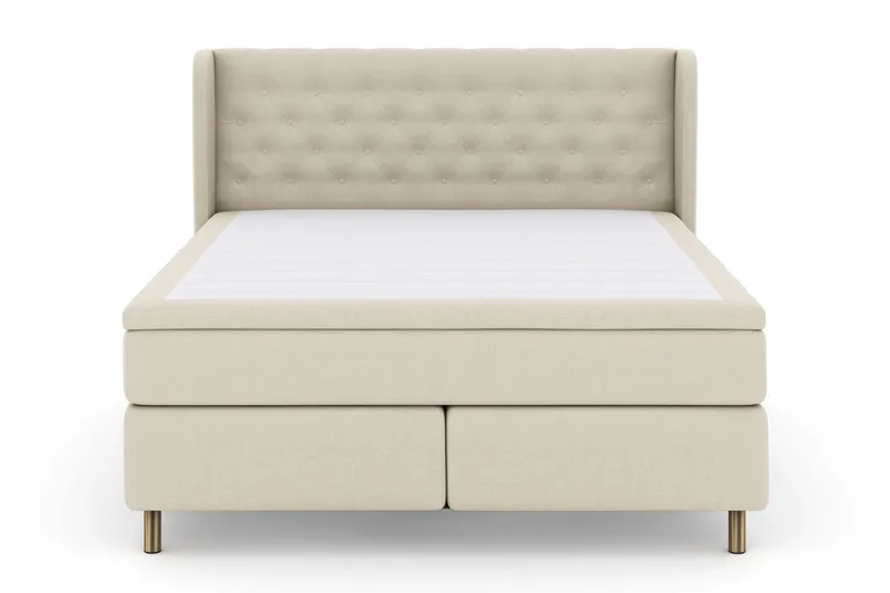 Sänkypaketti Choice No 4 180x200 Kova - Beige/Kuparijalat - Huonekalut - Sänky - Jenkkisängyt
