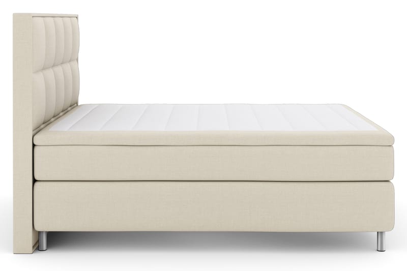 Sänkypaketti Choice No 4 180x200 Kova - Beige/Metallijalat - Huonekalut - Sänky - Jenkkisängyt