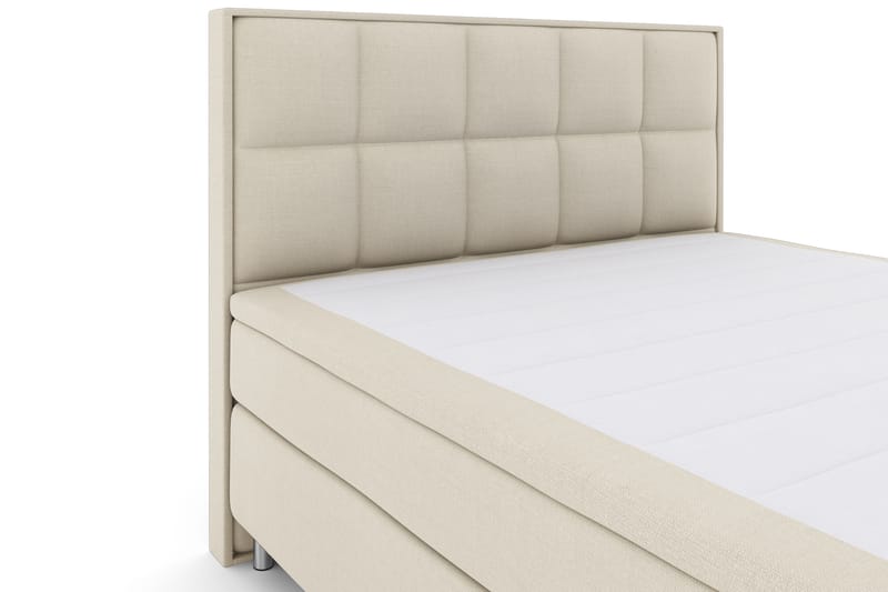 Sänkypaketti Choice No 4 180x200 Kova - Beige/Metallijalat - Huonekalut - Sänky - Jenkkisängyt