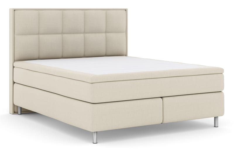 Sänkypaketti Choice No 4 180x200 Kova - Beige/Metallijalat - Huonekalut - Sänky - Jenkkisängyt
