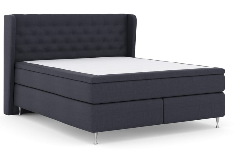 Sänkypaketti Choice No 4 180x200 Kova - Sininen/Hopeajalat - Huonekalut - Sänky - Jenkkisängyt