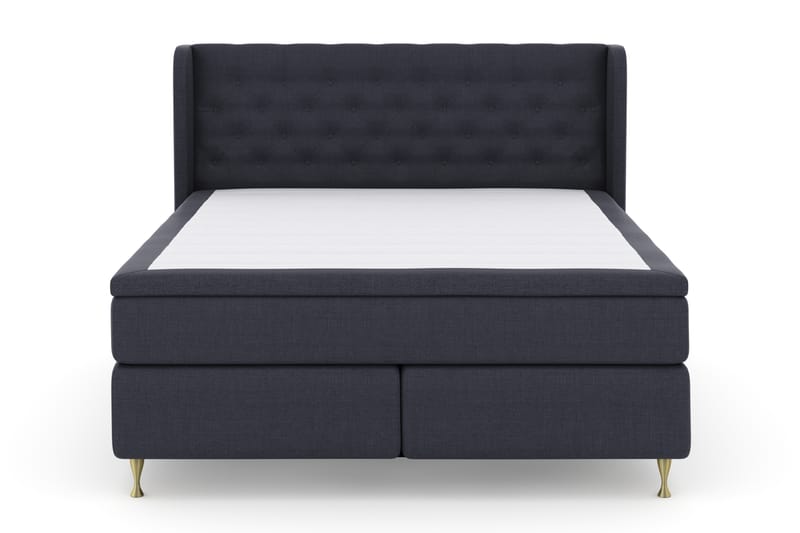 Sänkypaketti Choice No 4 180x200 Kova - Sininen/Kulta Jalat - Huonekalut - Sänky - Jenkkisängyt