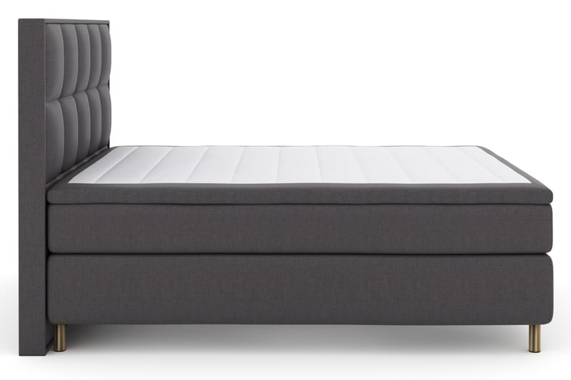 Sänkypaketti Choice No 4 180x200 Kova - Tummanharmaa/Kuparijalat - Huonekalut - Sänky - Jenkkisängyt