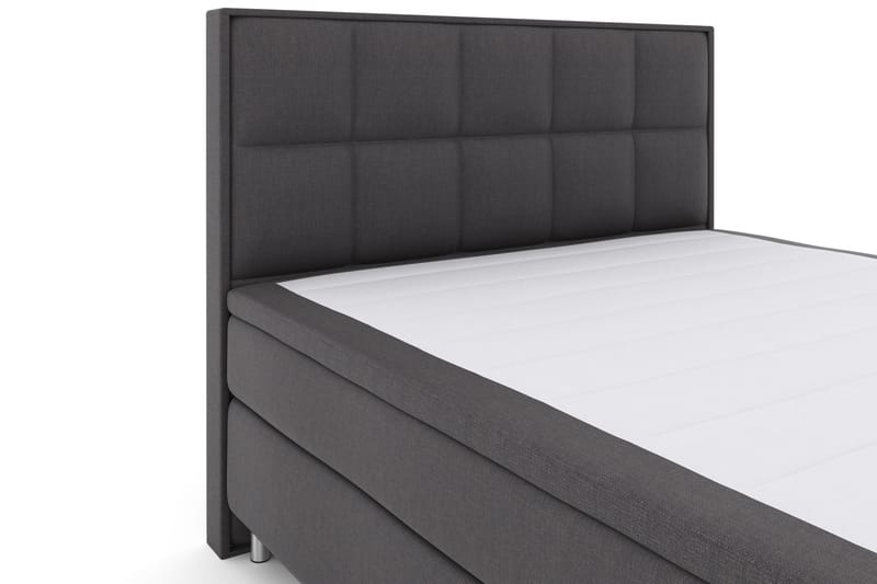 Sänkypaketti Choice No 4 180x200 Kova - Tummanharmaa/Metallijalat - Huonekalut - Sänky - Jenkkisängyt