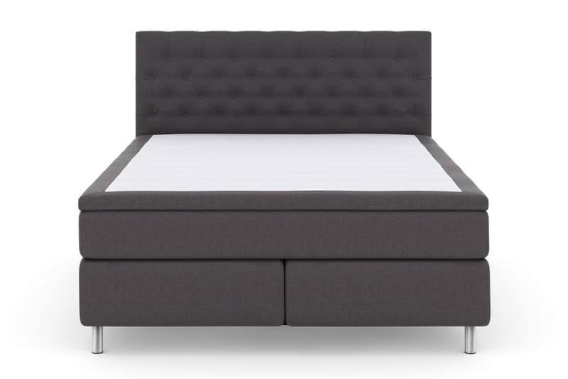 Sänkypaketti Choice No 4 180x200 Kova - Tummanharmaa/Metallijalat - Huonekalut - Sänky - Jenkkisängyt