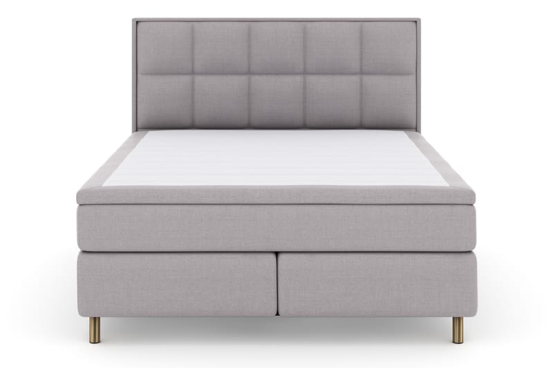 Sänkypaketti Choice No 4 180x200 Kova - Vaaleanharmaa/Kuparijalat - Huonekalut - Sänky - Jenkkisängyt