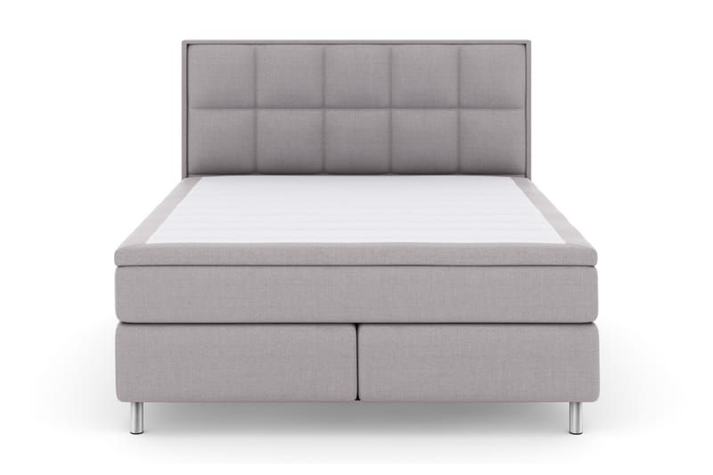 Sänkypaketti Choice No 4 180x200 Kova - Vaaleanharmaa/Metallijalat - Huonekalut - Sänky - Jenkkisängyt