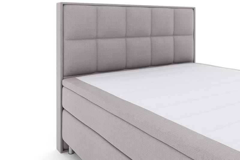 Sänkypaketti Choice No 4 180x200 Kova - Vaaleanharmaa/Metallijalat - Huonekalut - Sänky - Jenkkisängyt