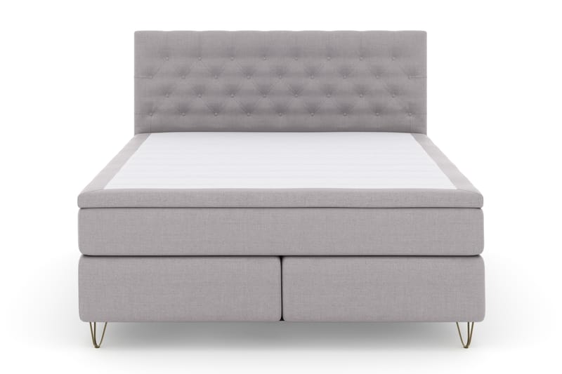 Sänkypaketti Choice No 4 180x200 Kova - V.harmaa/V-Malli Metallijalat - Huonekalut - Sänky - Jenkkisängyt