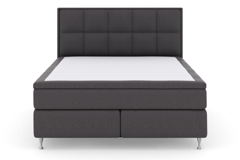 Sänkypaketti Choice No 4 180x200 Kova/Medium - Tummanharmaa/Hopeajalat - Huonekalut - Sänky - Jenkkisängyt
