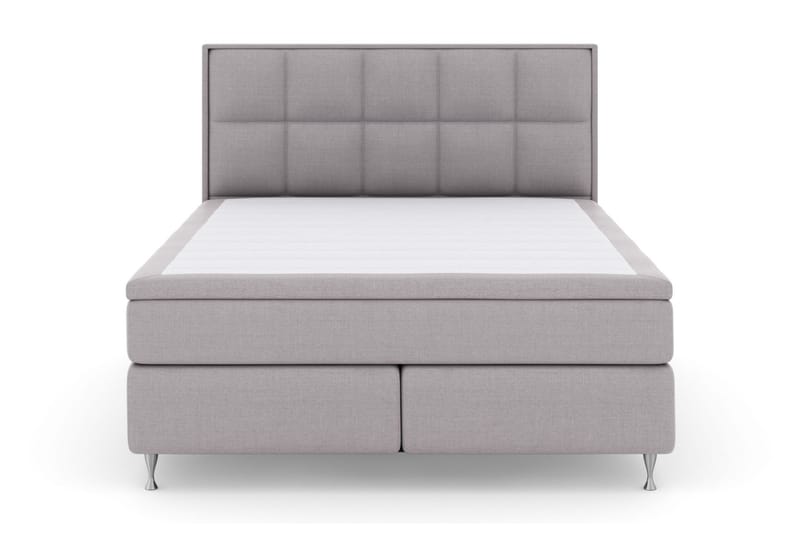 Sänkypaketti Choice No 4 180x200 Kova/Medium - Vaaleanharmaa/Hopeajalat - Huonekalut - Sänky - Jenkkisängyt