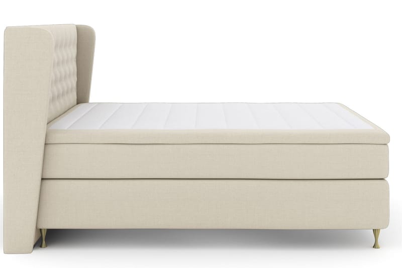Sänkypaketti Choice No 4 180x200 Medium - Beige/Kulta Jalat - Huonekalut - Sänky - Jenkkisängyt