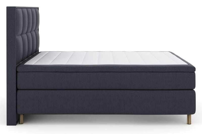 Sänkypaketti Choice No 4 180x200 Medium - Sininen/Kuparijalat - Huonekalut - Sänky - Jenkkisängyt