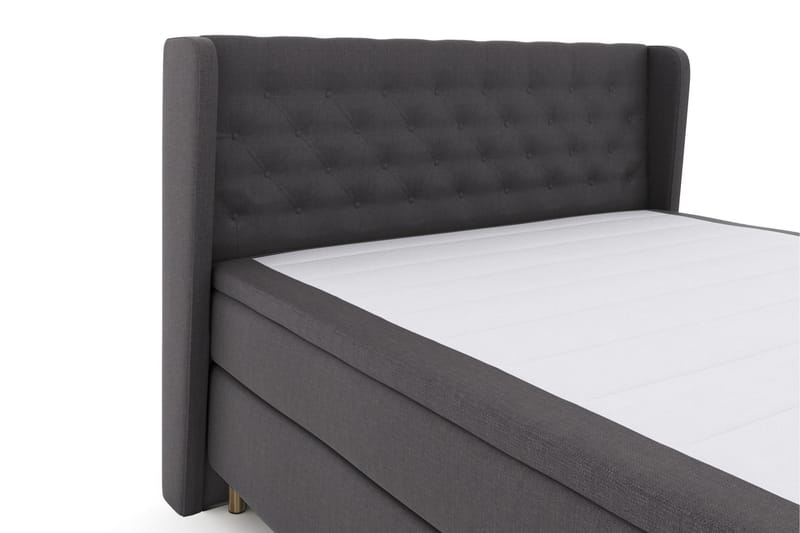 Sänkypaketti Choice No 4 180x200 Medium - Tummanharmaa/Kuparijalat - Huonekalut - Sänky - Jenkkisängyt