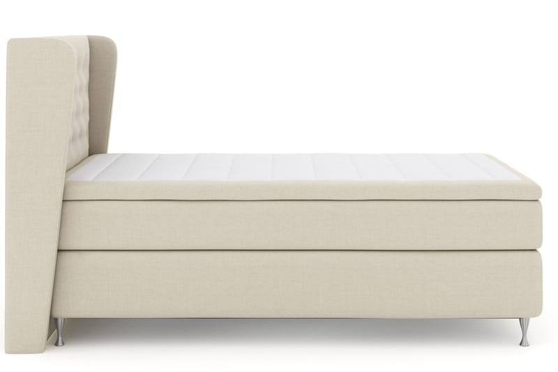Sänkypaketti Choice No 5 120x200 Kova Lateksi - Beige/Hopeajalat - Huonekalut - Sänky - Jenkkisängyt