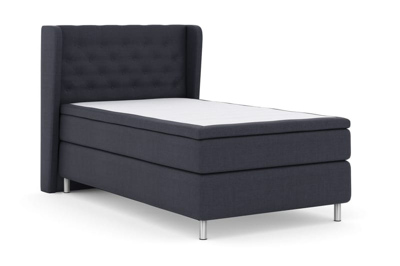 Sänkypaketti Choice No 5 120x200 Kova Lateksi - Sininen/Metallijalat - Huonekalut - Sänky - Jenkkisängyt