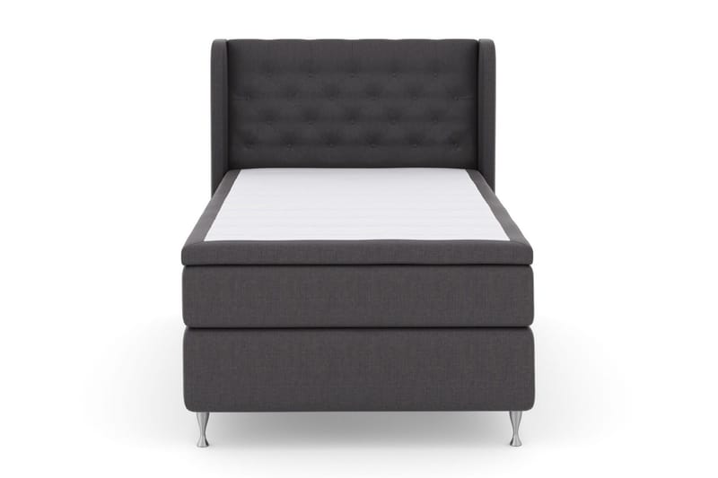 Sänkypaketti Choice No 5 120x200 Kova Lateksi - Tummanharmaa/Hopeajalat - Huonekalut - Sänky - Jenkkisängyt