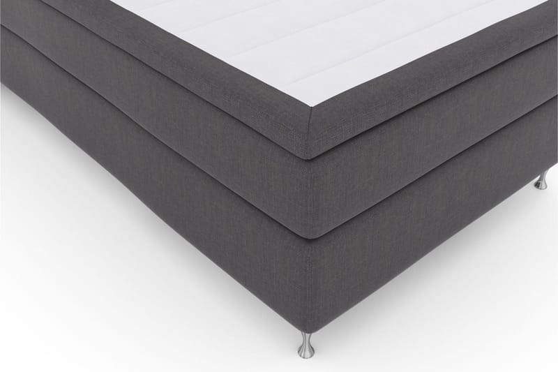 Sänkypaketti Choice No 5 120x200 Kova Lateksi - Tummanharmaa/Hopeajalat - Huonekalut - Sänky - Jenkkisängyt