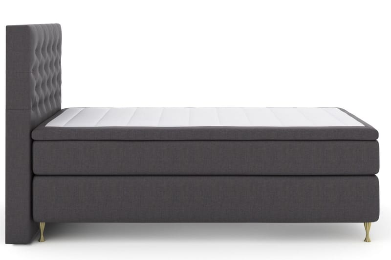 Sänkypaketti Choice No 5 120x200 Kova Lateksi, Tummanharmaa/Kulta Jalat