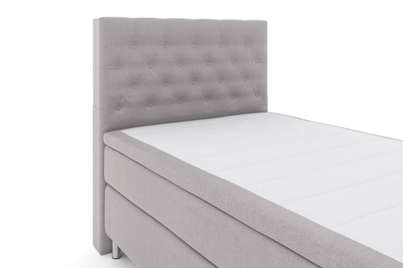 Sänkypaketti Choice No 5 120x200 Kova Lateksi - Vaaleanharmaa/Metallijalat - Huonekalut - Sänky - Jenkkisängyt