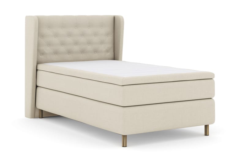 Sänkypaketti Choice No 5 120x200 Kova Watergel - Beige/Kuparijalat - Huonekalut - Sänky - Jenkkisängyt