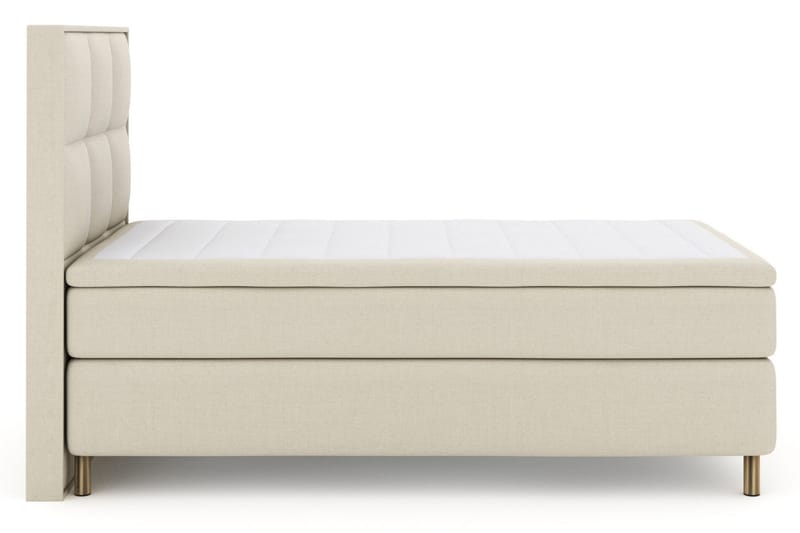 Sänkypaketti Choice No 5 120x200 Kova Watergel - Beige/Kuparijalat - Huonekalut - Sänky - Jenkkisängyt