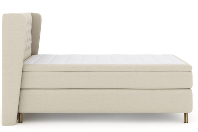 Sänkypaketti Choice No 5 120x200 Kova Watergel - Beige/Kuparijalat - Huonekalut - Sänky - Jenkkisängyt