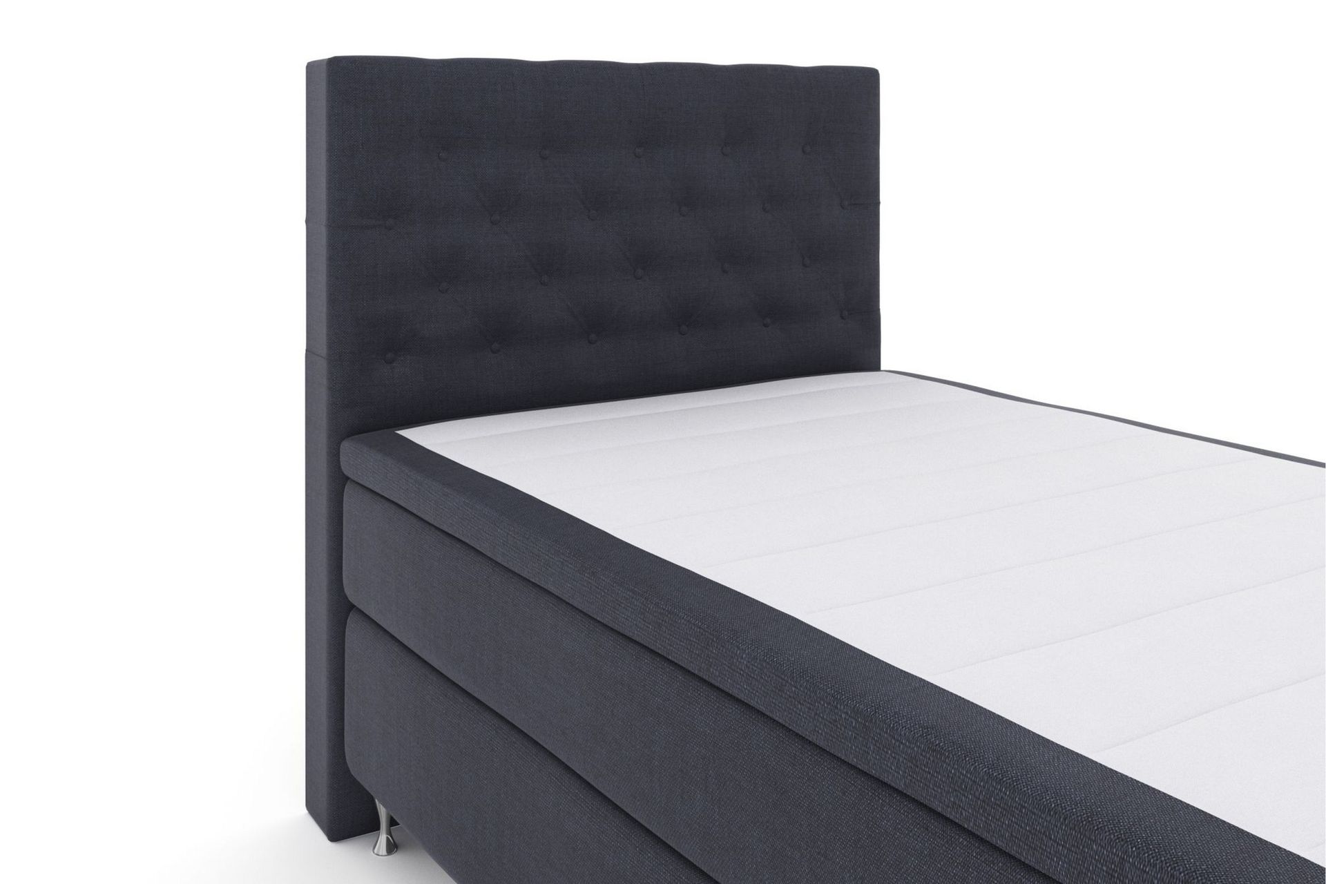 Sänkypaketti Choice No 5 120x200 Kova Watergel - Sininen/Hopeajalat - Huonekalut - Sänky - Jenkkisängyt