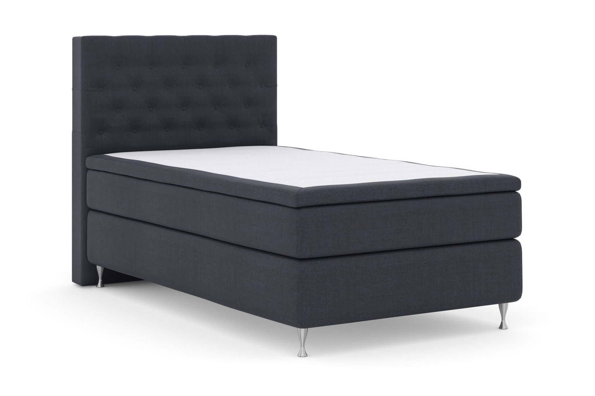 Sänkypaketti Choice No 5 120x200 Kova Watergel - Sininen/Hopeajalat - Huonekalut - Sänky - Jenkkisängyt