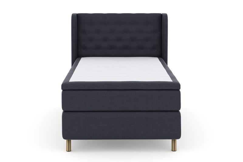 Sänkypaketti Choice No 5 120x200 Kova Watergel - Sininen/Kuparijalat - Huonekalut - Sänky - Jenkkisängyt
