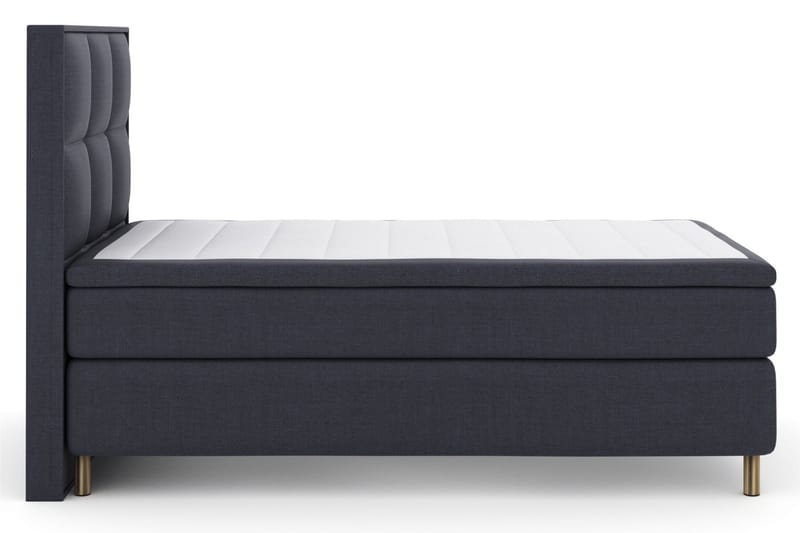 Sänkypaketti Choice No 5 120x200 Kova Watergel - Sininen/Metallijalat - Huonekalut - Sänky - Jenkkisängyt
