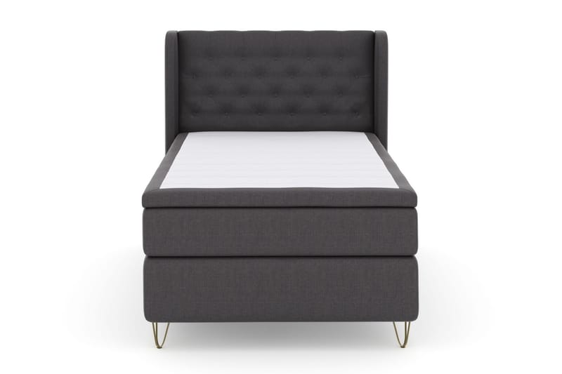 Sänkypaketti Choice No 5 120x200 Kova Watergel - T.harmaa/V-malli Metallijalat - Huonekalut - Sänky - Jenkkisängyt