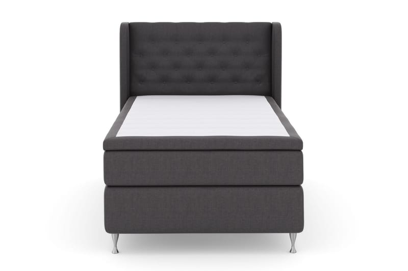 Sänkypaketti Choice No 5 120x200 Kova Watergel - Tummanharmaa/Hopeajalat - Huonekalut - Sänky - Jenkkisängyt